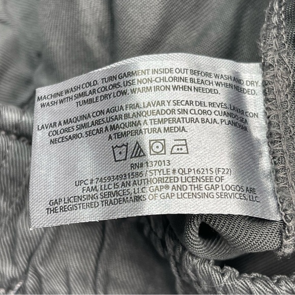 Gap Tencel Lyocell Pullon Pants Grey Beachy Comfy Resort Vacation Casual New XL - Picture 15 of 15